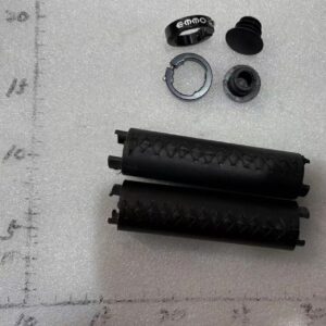 EMMO Black Leather Grip Pair Electric Bike Handlebar